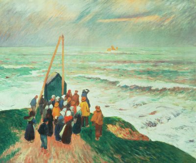 Waiting for the Return of the Fishermen in Brittany, 1894 by Henry Moret